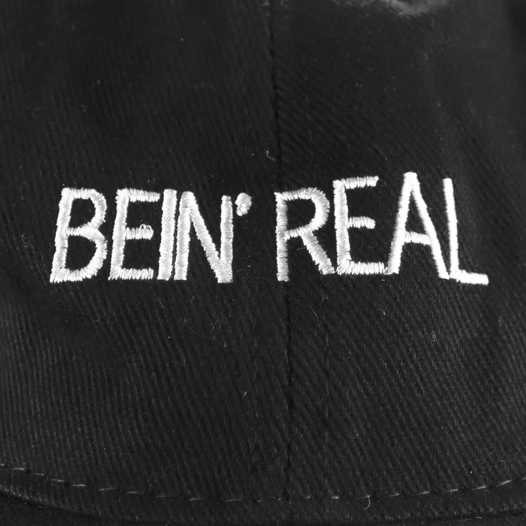 Bein' Real Black Dad Hat 2 Bein' Real Black Dad Hat - Image 2