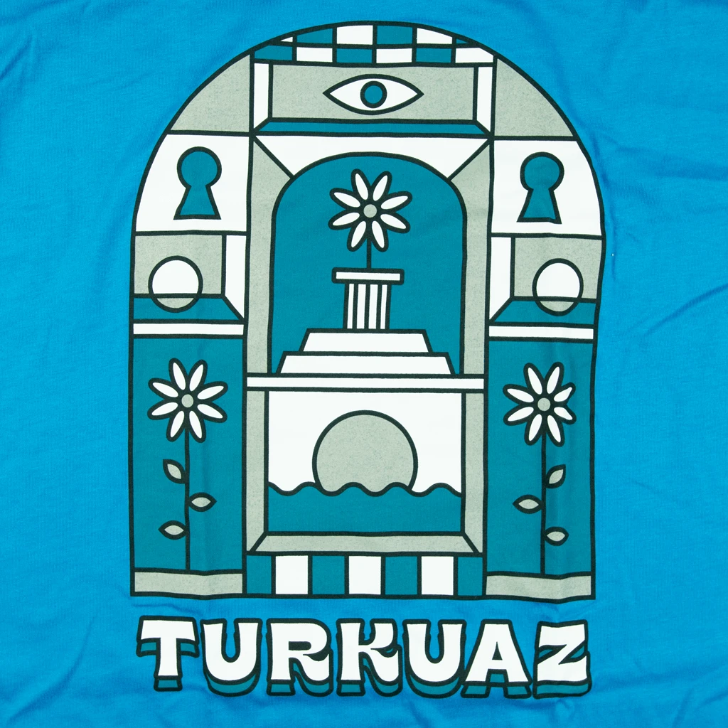 Men's Arches Teal T-Shirt 2 Men's Arches Teal T-Shirt - Image 2