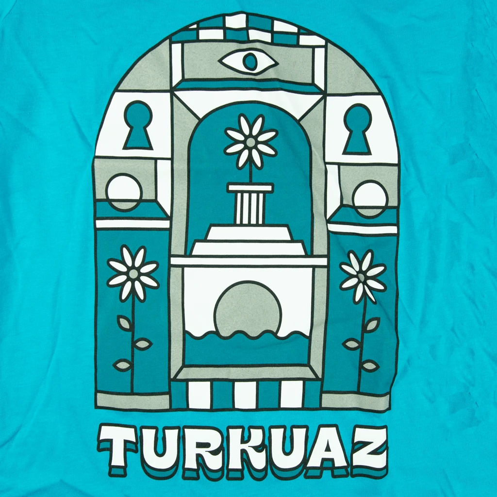 Womens Arches - Teal T-Shirt 2 Womens Arches - Teal T-Shirt - Image 2