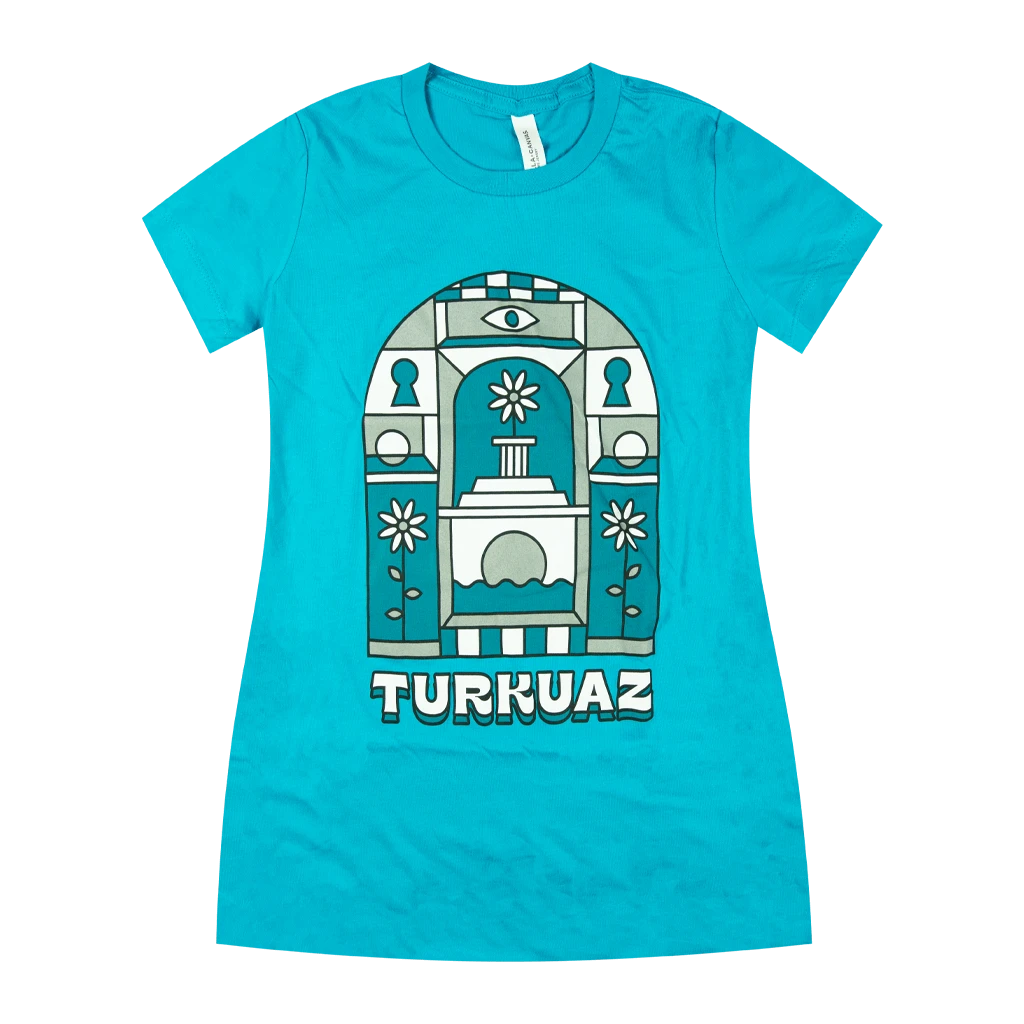 Womens Arches - Teal T-Shirt 1 Womens Arches - Teal T-Shirt