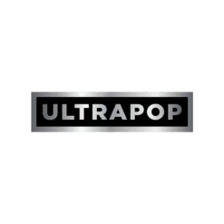 ULTRAPOP Enamel Pin - Silver On Black
