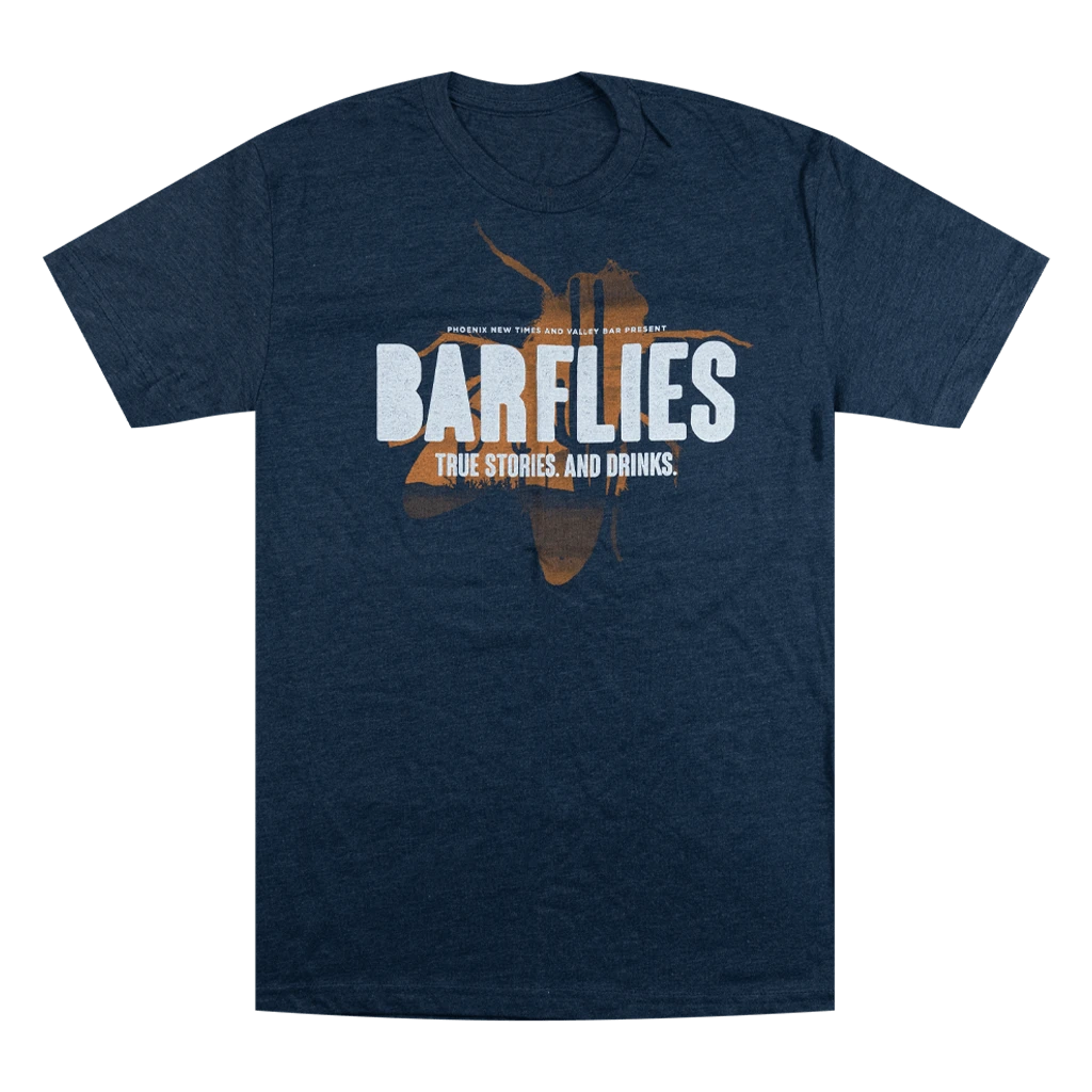 Bar Flies Navy Poly-Cotton T-Shirt 1 Bar Flies Navy Poly-Cotton T-Shirt
