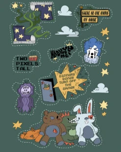 Merch Bundle - 'Where No One Knows My Name' -Cheap Band Tees Vinyl Store WNOKMN Sticker Sheet EDIT2 9af521f5 f4ae 4761 91f3 d7721e0c220c