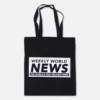 WWN Logo Black Tote Bag