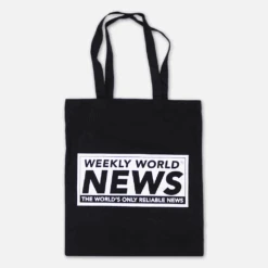 WWN Logo Black Tote Bag