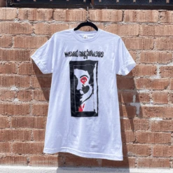 Face White T-Shirt -Cheap Band Tees Vinyl Store WeirdNightmareTee Lifestyle 1