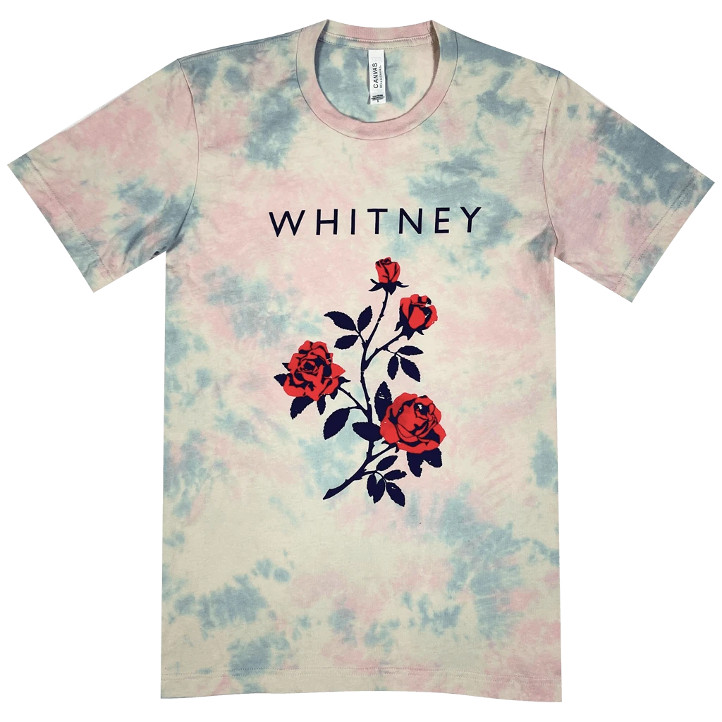 Red Rose Tie Dye Cream T-Shirt 1 Red Rose Tie Dye Cream T-Shirt