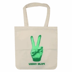 Green Peace Hand Tote Bag