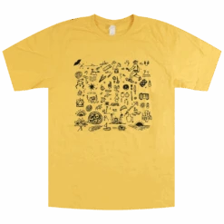 Doodle 2 Yellow T-Shirt