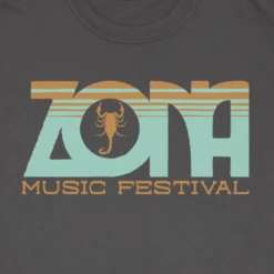 ZONA Music Festival Gray T-Shirt -Cheap Band Tees Vinyl Store ZONAheavymetalfrontclose 1