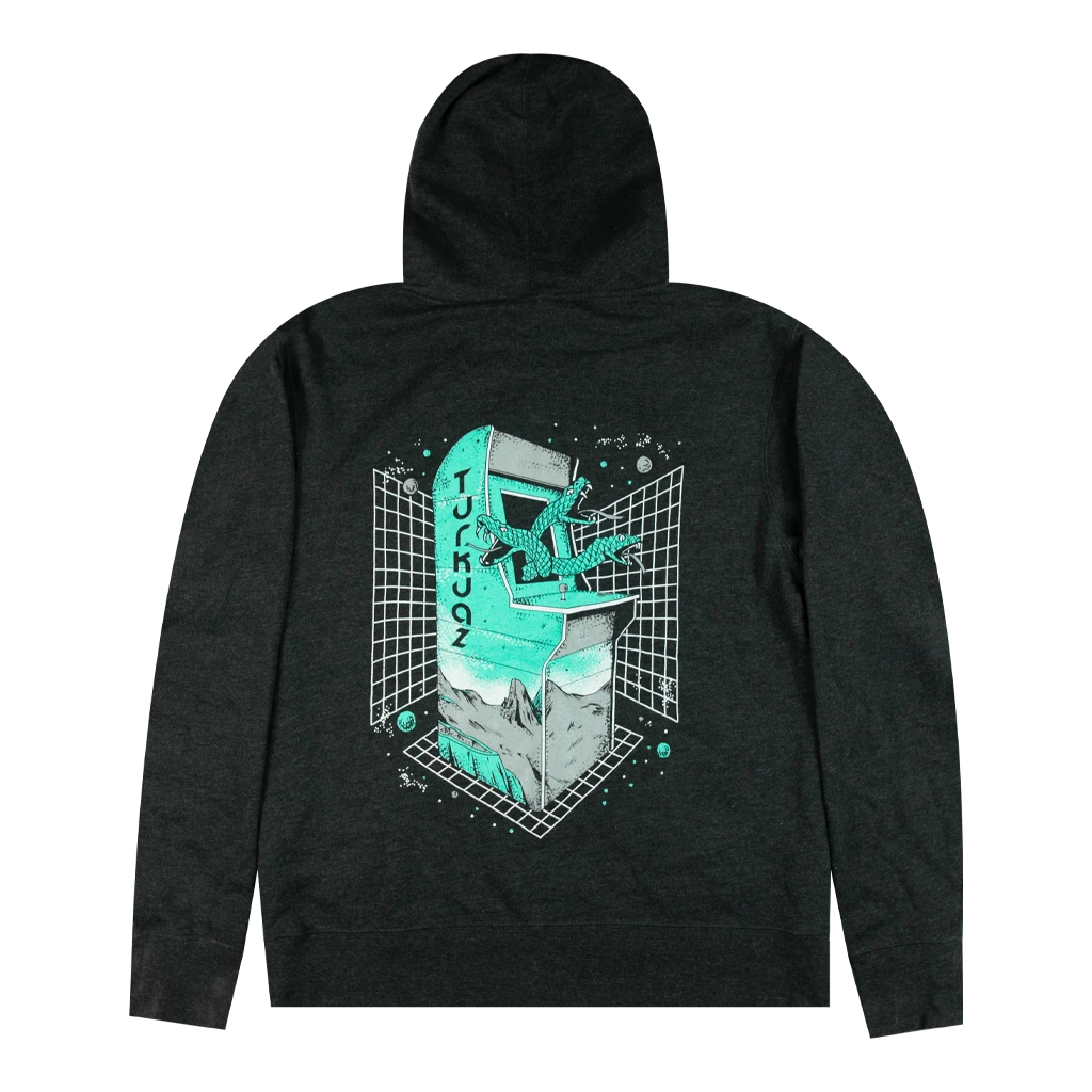 Arcade Vintage Black Zip Hoodie 4 Arcade Vintage Black Zip Hoodie - Image 4