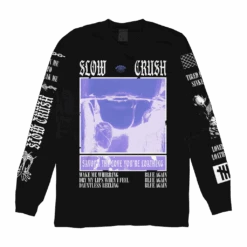 Blue Again Black Long Sleeve T-Shirt