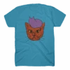 Cat On Cat Aqua T-Shirt