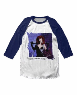 Y Kant Tori Read White & Blue 3/4 Raglan T-Shirt