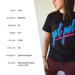 Gal Pal Black Tee 11 Gal Pal Black Tee -Cheap Band Tees Vinyl Store galpalblack 0001 model3 bio