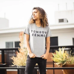 Tomboy Femme Tee -Cheap Band Tees Vinyl Store hellomerch 0001 tomboy femme 1
