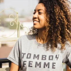 Tomboy Femme Tee -Cheap Band Tees Vinyl Store hellomerch 0002 tomboy femme 2
