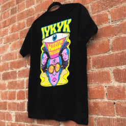 IYKYK Music Festival 2023 Black T-Shirt -Cheap Band Tees Vinyl Store iykyk fest shirt lifestyle5 1