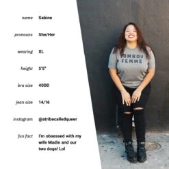 Tomboy Femme Tee -Cheap Band Tees Vinyl Store merchstore 0033 tomboyfemme tee A bio