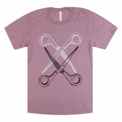 Basic Scissoring Pink Tee