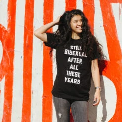 Still Bisexual Tee -Cheap Band Tees Vinyl Store stillbisexual 0001 model1 pic2