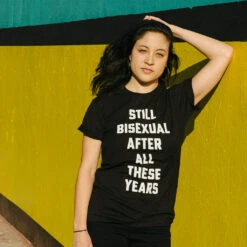 Still Bisexual Tee -Cheap Band Tees Vinyl Store stillbisexual 0003 model2 pic1