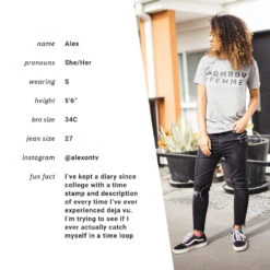 Tomboy Femme Tee -Cheap Band Tees Vinyl Store tomboyfemme 0000 model1 bio