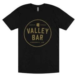 Valley Bar Circle Logo Black Tri-Blend